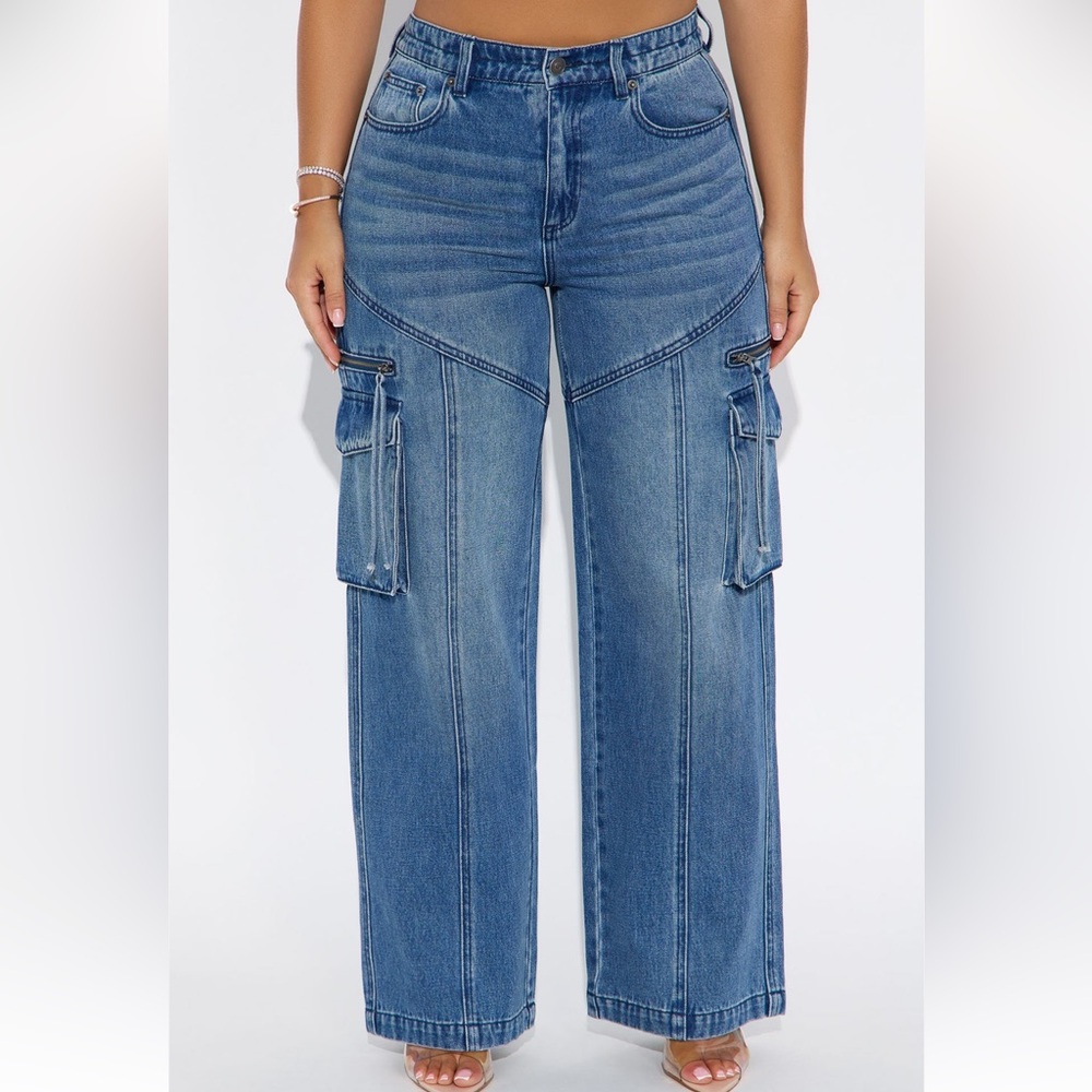 Fashion Nova Petite Devil In Disguise Cargo Straight Leg
Jeans
